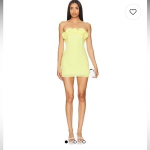 Lovers and friends Yellow Mini Dress